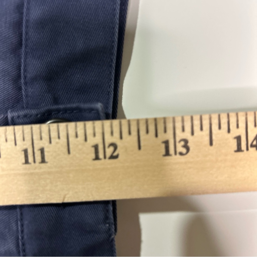 Vintage Lands End Pants Men’s 35 Blue Cotton Chinos Business Casual Office - Picture 13 of 16